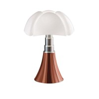Martinelli Luce Pipistrello LED Table Lamp copper Design Gae Aulenti