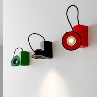 Stilnovo Minibox Magnetic Wall Lamp by Castiglioni & Aulenti