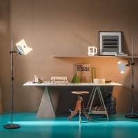 Stilnovo Triedro Adjustable LED Floor Lamp By Joe Colombo