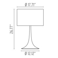 Flos Spun Light T2 Table Lamp Shiny White