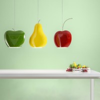 Aldo Bernardi Fruits LED Ceramic Suspension Lamp for Indoors