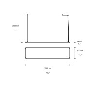 Flos Superflat 120x30 Lampada LED da Sospensione ad Alta Efficienza