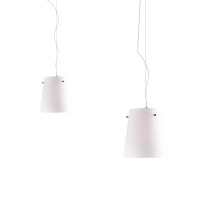 Fontana Arte Fontana Lampada da Sospensione in Vetro per Interno