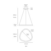 Vivida Lifering 61 Tunable White LED Suspension Lamp