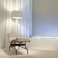 Flos Spun Light F Lampada da Terra Bianco Lucido piantana Dimmer