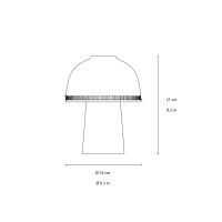 &Tradition Raku Lampada LED a Batteria Ricaricabile in Ceramica