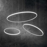 Ideal Lux Hulahoop Circular Suspension Lamp for Indoors
