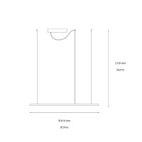 Ideal Lux Hulahoop Circular Suspension Lamp for Indoors