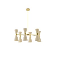 Stilnovo Megafono 6x2 Lampada Regolabile Doppio Cono a Sospensione