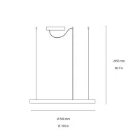 Ideal Lux Oracle Slim LED 4000K Circular Suspension Lamp for Indoor Ideal Lux Oracle Slim LED 4000K Circular Suspension Lamp for Indoor