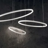 Ideal Lux Oracle Slim LED 4000K Circular Suspension Lamp for Indoor Ideal Lux Oracle Slim LED 4000K Circular Suspension Lamp for Indoor