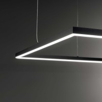 Ideal Lux Oracle Slim Square LED 3000K Suspension Lamp for Indoor