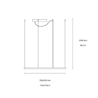 Ideal Lux Oracle Slim Square LED 3000K Suspension Lamp for Indoor