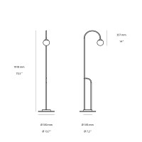 Linea Light Butler Lampada LED da Terra per Esterno