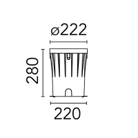 Flos accessorio Cassaforma di Installazione per A-Round 240