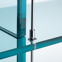 Fontana Arte Teso Console 1989 in Glass By Renzo Piano