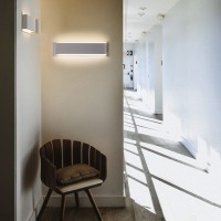 Cattaneo Abbraccio Rectangular Biemission Wall Lamp for Indoor