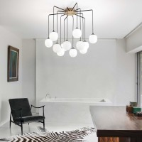 Ideal Lux Rhapsody Lampada LED a Sospensione Diffusori Sferici in Vetro