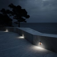 Flos Real Matter LED Lampada Incasso a Parete Acciaio Spazzolato IP65
