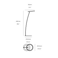 Linea Light Lira Ring Floor LED Lamp for Outdoor