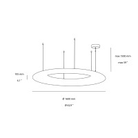 Wever & Ducrè Gigant 16.0 Dimmable Suspension LED Lamp