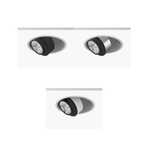 Flos Anthony Downlight Tilting Recessed Ceiling LED Spotlight