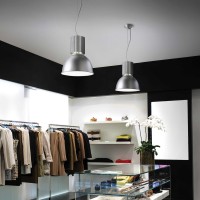 Ideal Lux Hangar Suspension Lamp Industrial Style In Aluminum