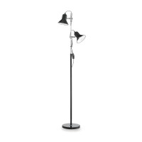 Ideal Lux Polly Vintage Style Floor Lamp with Adjustable Diffusers