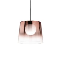 Ideal Lux Fade LED Suspension Lamp in Shaded Blown Glass