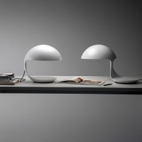 Martinelli Luce Cobra Table Lamp White By Elio Martinelli 1968