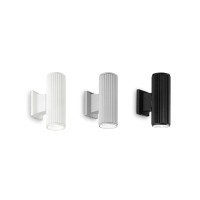 Ideal Lux Base Wall Lamp in Aluminum for Outdoor