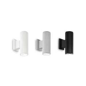Ideal Lux Base Wall Lamp in Aluminum for Outdoor