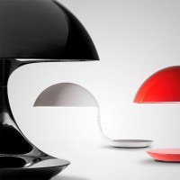 Martinelli Luce Cobra Table Lamp Black By Elio Martinelli 1968