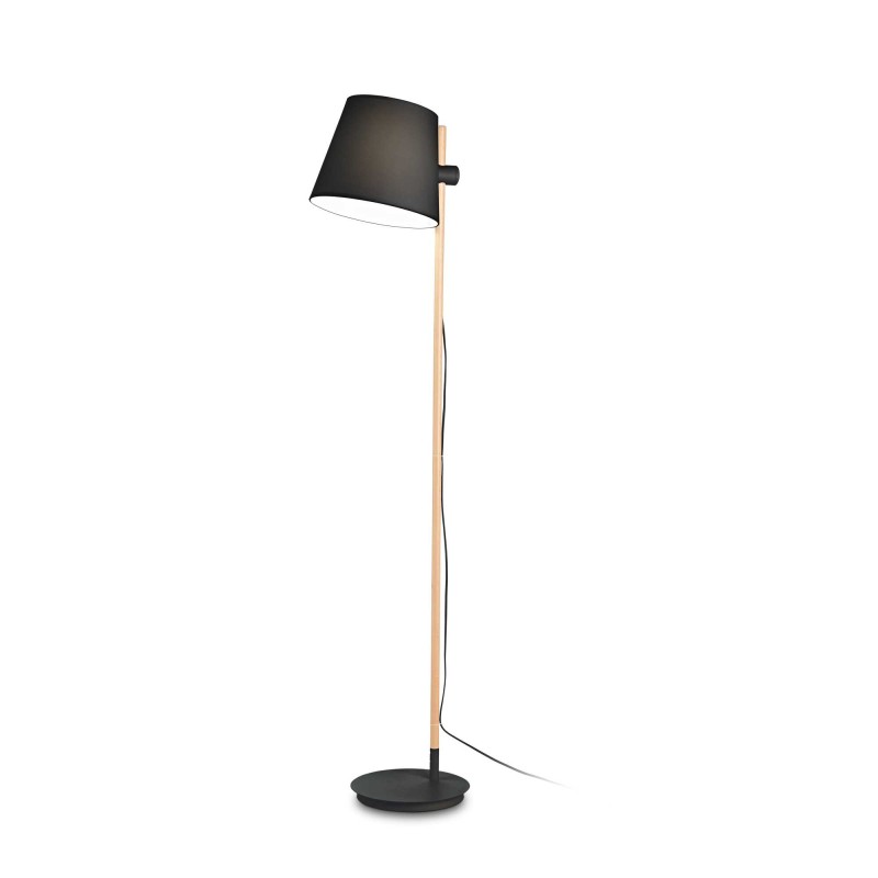 copy of Ideal Lux York Nordic Style Floor Lamp in Natural Wood