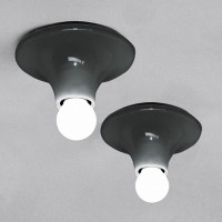 Artemide Teti Ceiling or Wall Lamp Applique Anthracite Grey