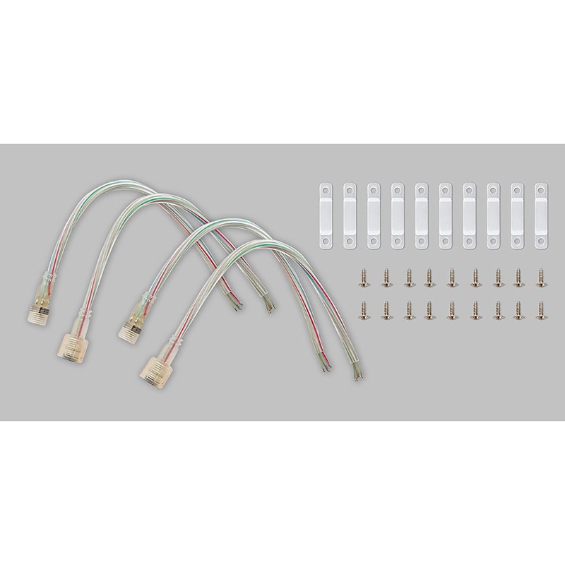 Duralamp Kit Cavo Connessione Per Strip RGB 12-24V IP65, IP68 Striscia LED Stagna