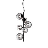 copy of Ideal Lux Rhapsody LED Suspension Lamp with Spherical Glass Diffusers