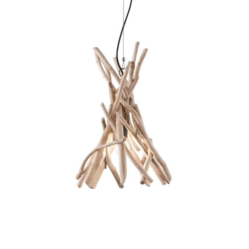 Ideal Lux Driftwood Suspension Lamp with Natural Wood Branches