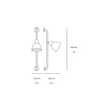 Ideal Lux Shower Lampada da Parete Orientabile e Regolabile in Metallo