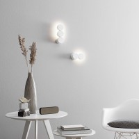 Wever & Ducrè Dot Dimmable LED Wall Lamp in Aluminum for Indoor