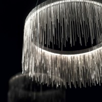 Ideal Lux Versus Lampada LED a Sospensione Circolare con Catenine