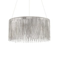 Ideal Lux Versus Lampada LED a Sospensione Circolare con Catenine