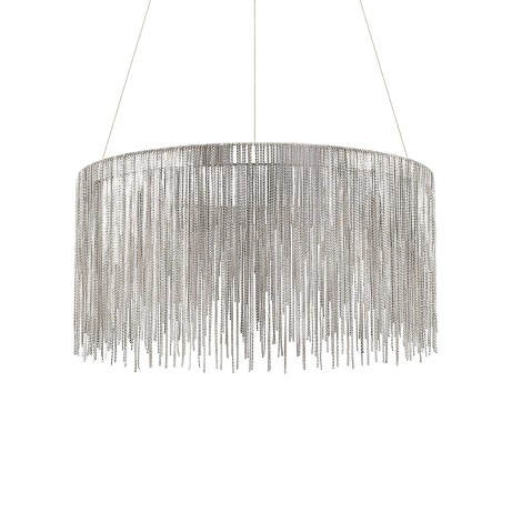 Ideal Lux Versus Circular LED Suspension Lamp with Chains