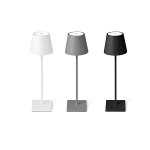 Faro TOC LED Lampada da Tavolo 2W Portatile Ricaricabile IP54 uso Esterno e interno