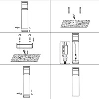Logica Fos Paletto LED per Esterno con Diffusore Orientabile 30°