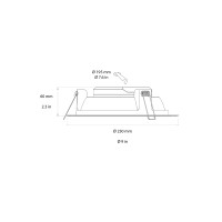 Beneito Faure AIR Round Compact LED Recessed Downlight