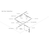 Flos ZERO TRACK Surface Mounted Track for Ceiling or Wall Installation