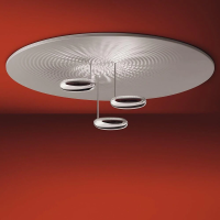 Artemide Droplet Dimmable LED Ceiling Lamp in Aluminum