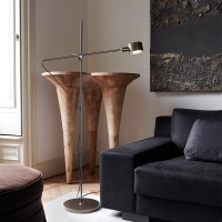 Oluce G.O. Minimalist Adjustable Historical LED Floor Lamp
