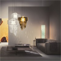 Slamp ARIA 50 S Radial LED Suspension Lamp By Zaha Hadid